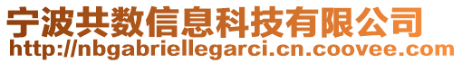 寧波共數(shù)信息科技有限公司