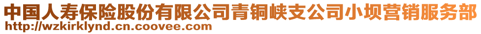 中國人壽保險股份有限公司青銅峽支公司小壩營銷服務部