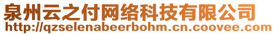 泉州云之付網(wǎng)絡(luò)科技有限公司