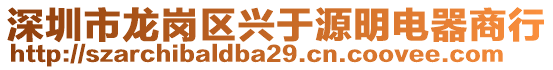 深圳市龍崗區(qū)興于源明電器商行