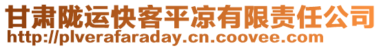 甘肅隴運快客平涼有限責任公司