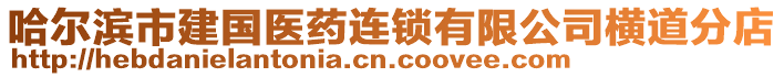 哈爾濱市建國醫藥連鎖有限公司橫道分店