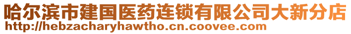 哈爾濱市建國醫藥連鎖有限公司大新分店