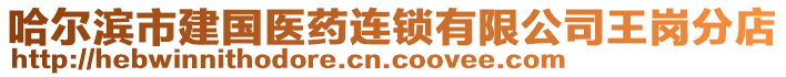 哈爾濱市建國醫(yī)藥連鎖有限公司王崗分店