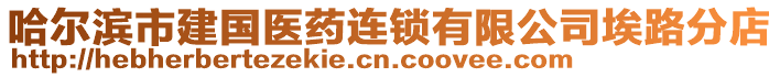 哈爾濱市建國醫藥連鎖有限公司埃路分店