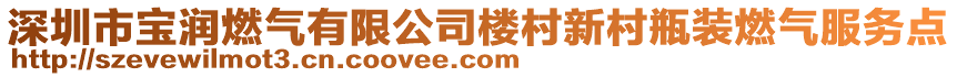 深圳市寶潤燃氣有限公司樓村新村瓶裝燃氣服務點