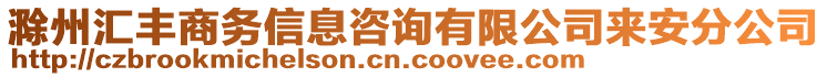 滁州匯豐商務(wù)信息咨詢有限公司來安分公司