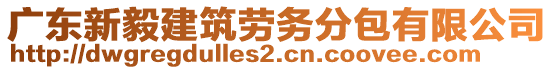 廣東新毅建筑勞務(wù)分包有限公司