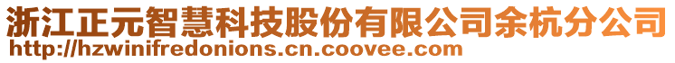 浙江正元智慧科技股份有限公司余杭分公司