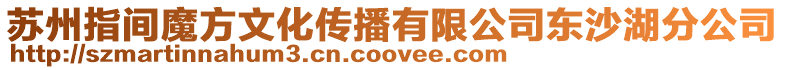 蘇州指間魔方文化傳播有限公司東沙湖分公司