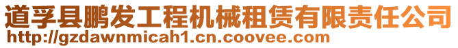 道孚縣鵬發工程機械租賃有限責任公司