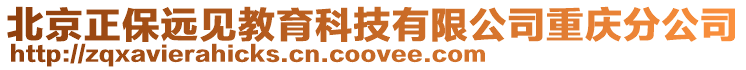 北京正保遠(yuǎn)見(jiàn)教育科技有限公司重慶分公司