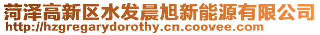菏澤高新區(qū)水發(fā)晨旭新能源有限公司