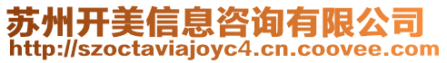 蘇州開(kāi)美信息咨詢(xún)有限公司