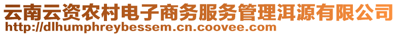 云南云資農(nóng)村電子商務(wù)服務(wù)管理洱源有限公司