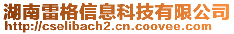 湖南雷格信息科技有限公司