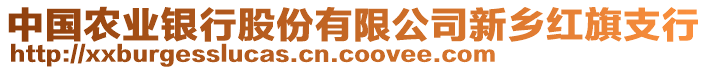 中國農(nóng)業(yè)銀行股份有限公司新鄉(xiāng)紅旗支行