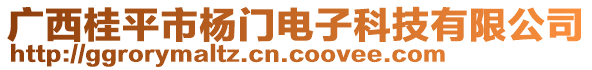 廣西桂平市楊門電子科技有限公司