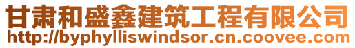 甘肅和盛鑫建筑工程有限公司