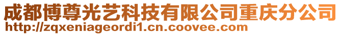 成都博尊光藝科技有限公司重慶分公司