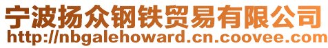 寧波揚眾鋼鐵貿易有限公司