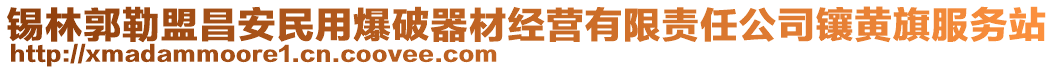 錫林郭勒盟昌安民用爆破器材經(jīng)營(yíng)有限責(zé)任公司鑲黃旗服務(wù)站