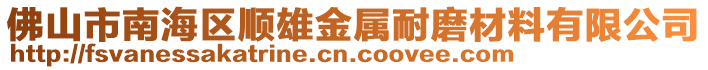 佛山市南海區(qū)順雄金屬耐磨材料有限公司