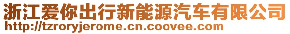 浙江愛你出行新能源汽車有限公司