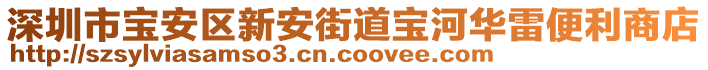 深圳市寶安區(qū)新安街道寶河華雷便利商店