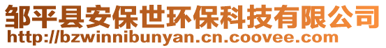 鄒平縣安保世環(huán)保科技有限公司