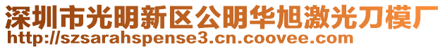 深圳市光明新區(qū)公明華旭激光刀模廠