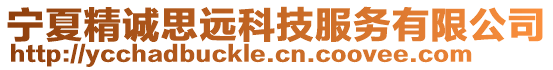 寧夏精誠(chéng)思遠(yuǎn)科技服務(wù)有限公司