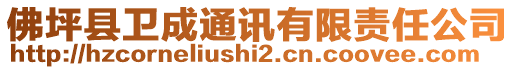 佛坪縣衛(wèi)成通訊有限責任公司