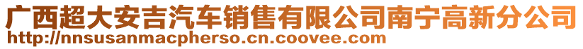 廣西超大安吉汽車銷售有限公司南寧高新分公司