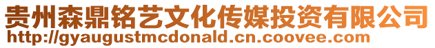 貴州森鼎銘藝文化傳媒投資有限公司