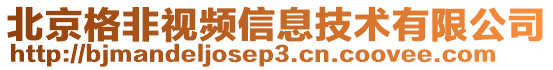 北京格非視頻信息技術(shù)有限公司