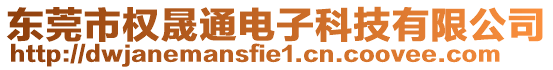 東莞市權晟通電子科技有限公司