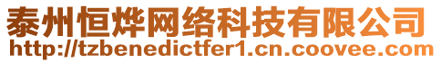 泰州恒燁網(wǎng)絡(luò)科技有限公司