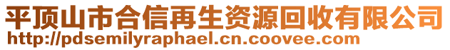 平頂山市合信再生資源回收有限公司