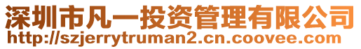 深圳市凡一投資管理有限公司