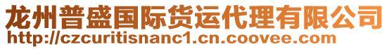龍州普盛國際貨運代理有限公司