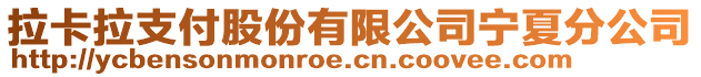 拉卡拉支付股份有限公司寧夏分公司