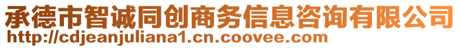 承德市智誠同創(chuàng)商務(wù)信息咨詢有限公司