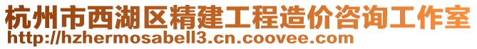 杭州市西湖區(qū)精建工程造價(jià)咨詢工作室