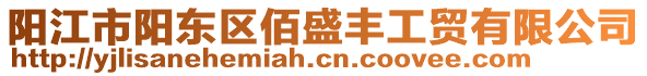 陽江市陽東區(qū)佰盛豐工貿有限公司