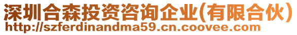 深圳合森投資咨詢(xún)企業(yè)(有限合伙)