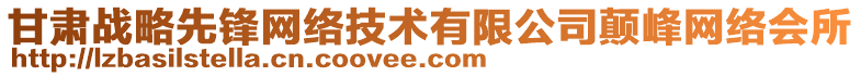 甘肅戰略先鋒網絡技術有限公司顛峰網絡會所