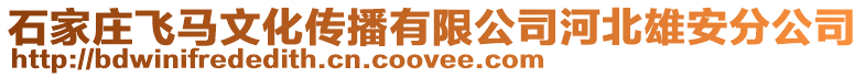 石家莊飛馬文化傳播有限公司河北雄安分公司