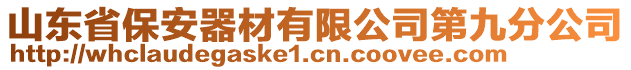 山東省保安器材有限公司第九分公司