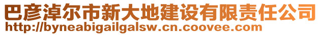 巴彥淖爾市新大地建設(shè)有限責(zé)任公司